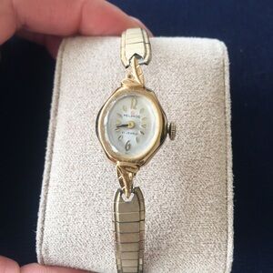 Helbros Gold-Tone Women's Vintage Bracelet Watch